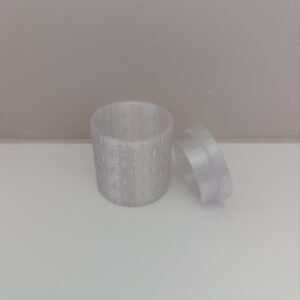 Contenant Bougie avec couvercle